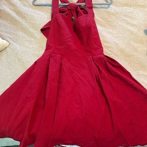 Red Lauren James Dress EUC